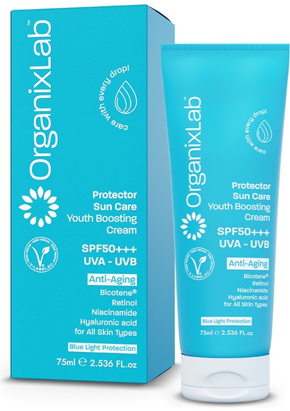 Organixlab Güneş Koruyucu Etkili Yüz Kremi - Uva ve Uvb Etkili Spf 50 Güneş Kremi 75 ml