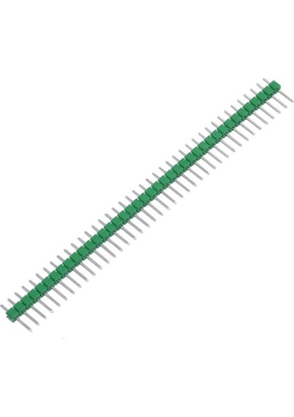 1X40 Erkek Header 40 Pin 2.54MM 180 Derece - Yeşil