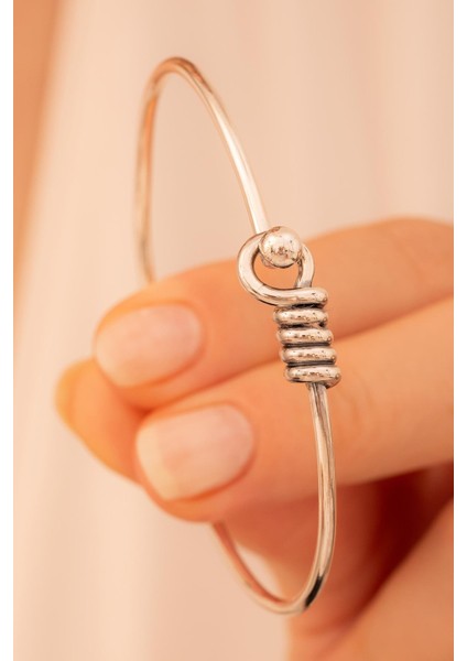 Kadın Gümüş Bileklik - El Yapımı Oksitli Model Gümüş Zahit Kadın Bileklik Kelepçe fiyatları