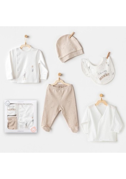 Nessiworld Andywawa AC25060 Happy Everyday 5'li Hastane Çıkışı Beige