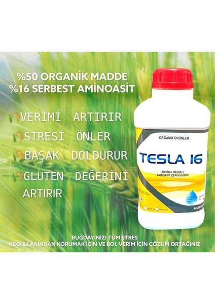 Tesla 16 Bitkisel Aminoasit İçeren Gübre