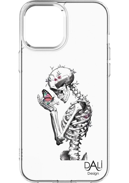 iPhone 11 Kılıf Şeffaf Butterfly Skull