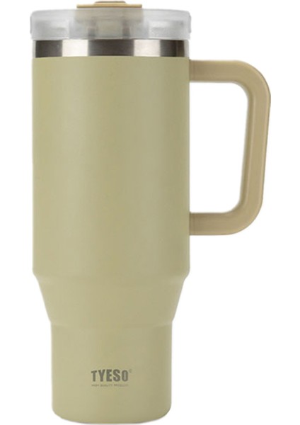 Qq Termos Sızdırmaz Pipetli Çift Duvarlı Vakumlu 1200ML