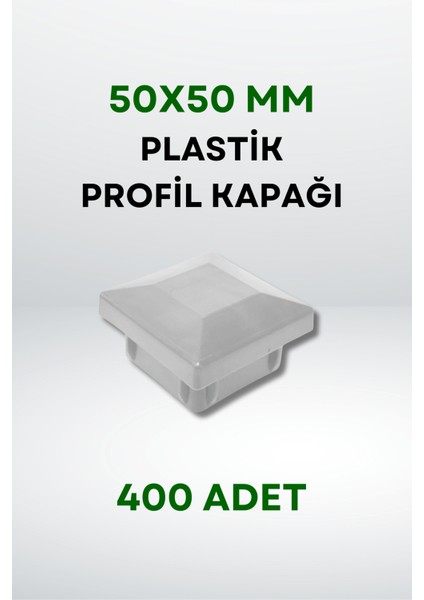 Plastik Profil Kapağı 50X50 mm (400 Adet)