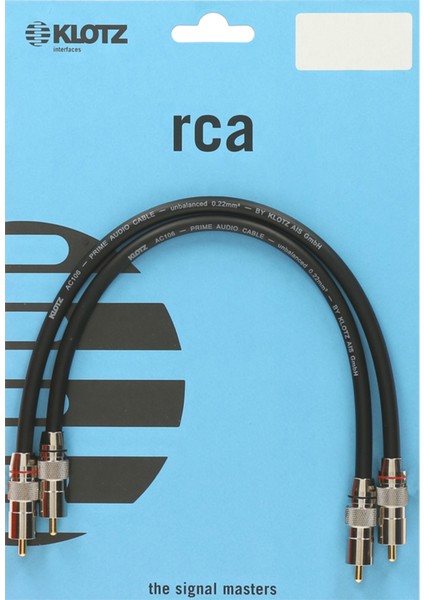 Altın Uçlu RCA 0,9mt Siyah Ses Kablosu