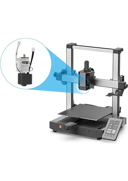 Anycubic Kobra 3 Full Hotend Seti Soğutucu Gövde Dahil(Sertleştirilmiş Çelik Nozzle)