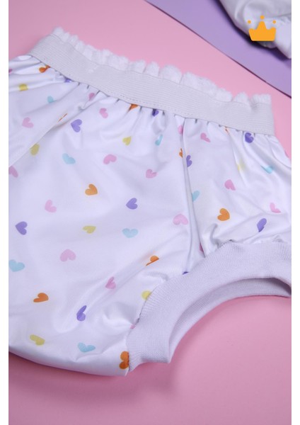 Babyhola 15-20KG Yıkanabilir Yüksek Emici Lüks Alıştırma Külodu 2'li Kalp Desenli Pembe 1529