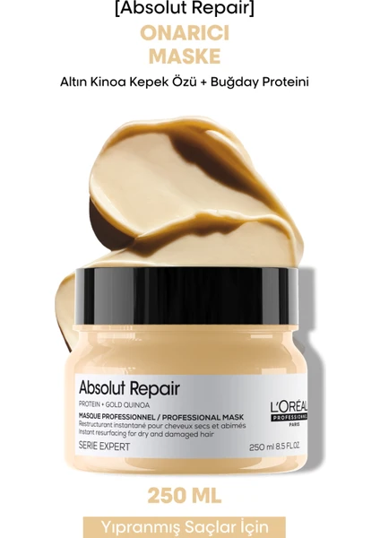 L'oreal Professionnel Serie Expert Absolut Repair Yıpranmış Saçlar için Onarıcı Maske 250 ml