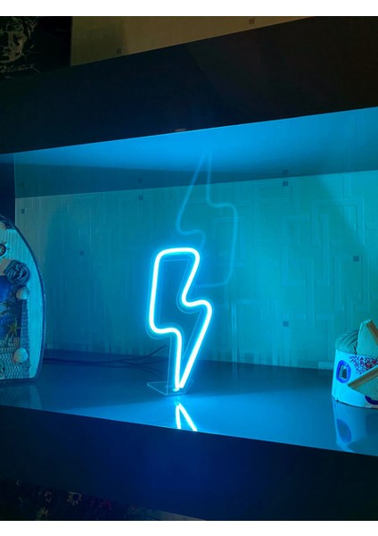 Gece Lambası Neon -Elektrik, Şimşek, Yıldırım-