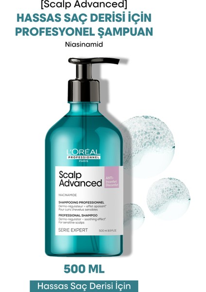 Serie Expert Scalp Advanced Hassas Saç Derisi Için Profesyonel Şampuan 500ml