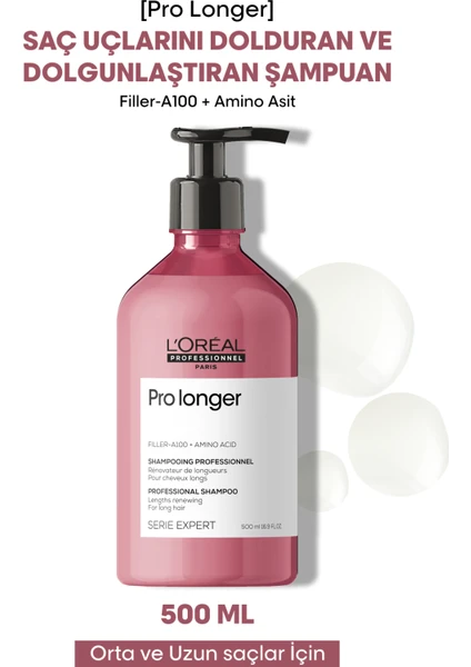 L'oreal Professionnel Serie Expert Pro Longer Saç Boylarının Görünümünü Yenileyici Şampuan 500 ml