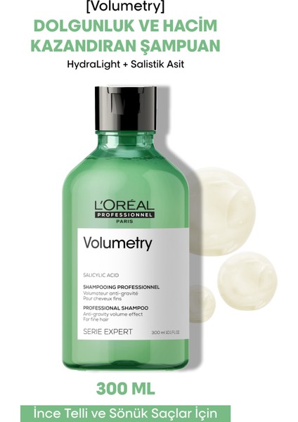 L'oreal Professionnel Serie Expert Volumetry İnce Telli Saçlar için Hacim Veren Şampuan 300 ml