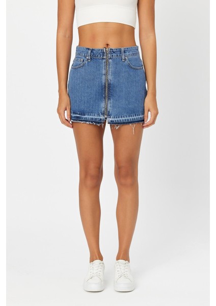 Alexandergardi Özel Koleksiyon Fermuarlı Denim Etek (Byn-Zana1) modelleri