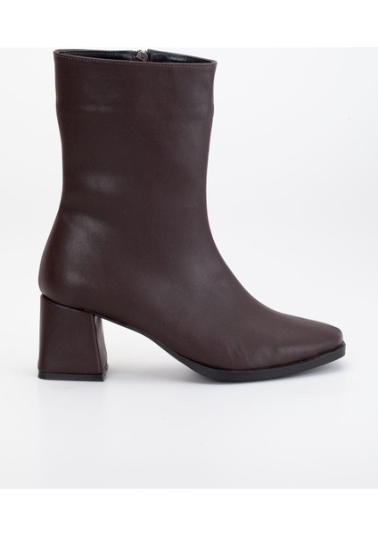 Remia Topuklu Deri Bot Kahverengi fırsatları