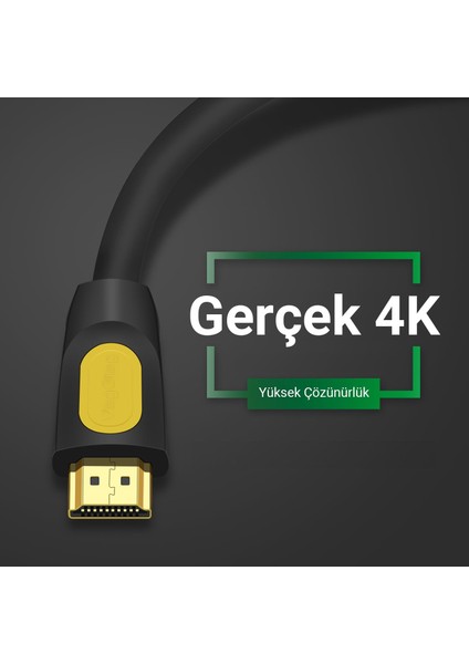 4K 30Hz 18GBPS Hdr Arc Hdcp Destekli HDMI 2.0 Kablo 15 Metre