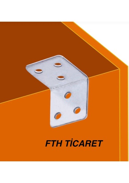 Metal Gönye Köşe Birleştirme Demiri L Demir 4 Adet L Gönye 35X35X30