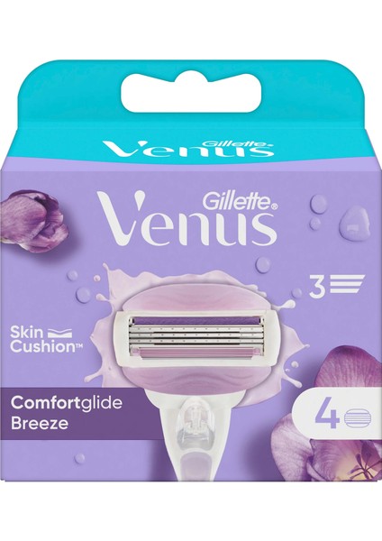 Gillette Venus Comfort Glide Breeze 4 Adet Yedek Başlık