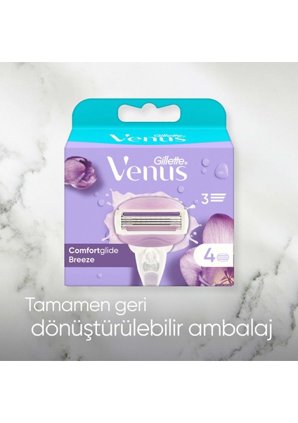 Gillette Venus Comfort Glide Breeze 4 Adet Yedek Başlık