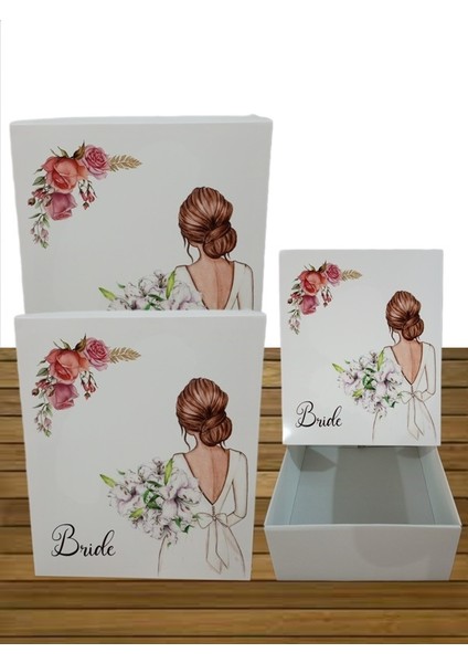Çeyiz Sandığı Gelin Damat Kutusu Sandık Kolisi 3lü 0123 fırsatları