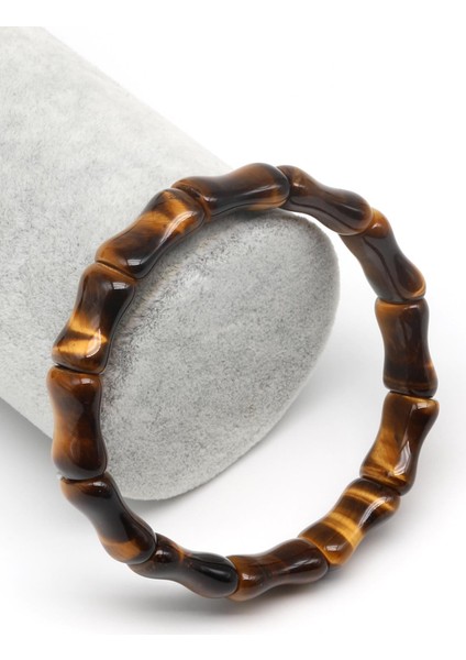 Kaplan Gözü Doğal Taş Bileklik 9 x 16 mm Özel Kesim