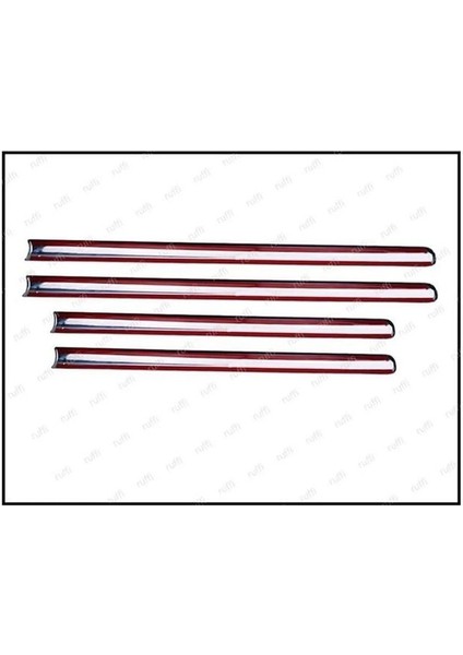 Mitsubishi Lancer Uyumlu Krom Cam Çıtası 4 Parça 2000-2007 Arası Paslanmaz Çelik
