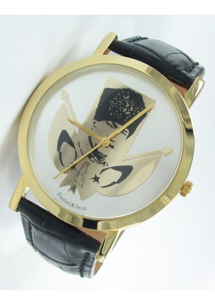 Atatürk Resimli Kol Saati Deri Kayışlı Kol Saati Klasik Model Kalpaklı Rozet Hediyeli