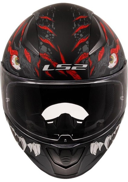 Rapıd 2 Kaıju Mat Siyah-Kırmızı-Beyaz Kask modelleri