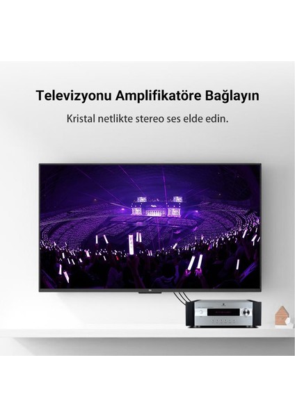 3 Rca To 3 Rca Ses ve Görüntü Kablosu 2 Metre