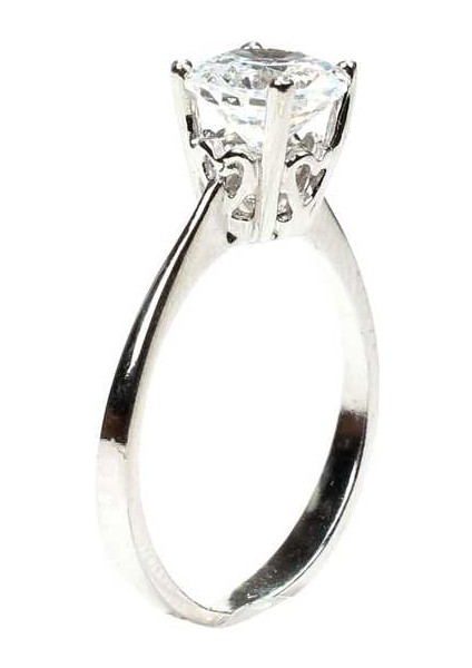 925 Ayar Gümüş 1,30 Ct Görünümlü Tektaş Yüzük fırsatları