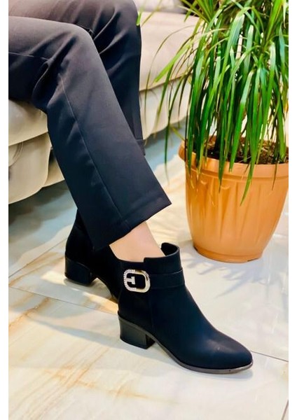 Shaxır Zenne Tokalı Siyah Zümrüt Kadın Bot. fiyatları