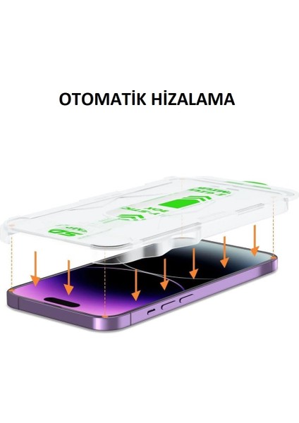 Apple iPhone 14 Pro Hayalet Cam Ekran Koruyucu Ekranı Tam Kaplayan Otomatik Hizalama Toz Önleyici Hd fiyatları
