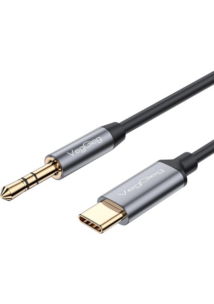 USB Type-C To 3.5mm Aux Hi-Fi Ses Kablosu 1 Metre