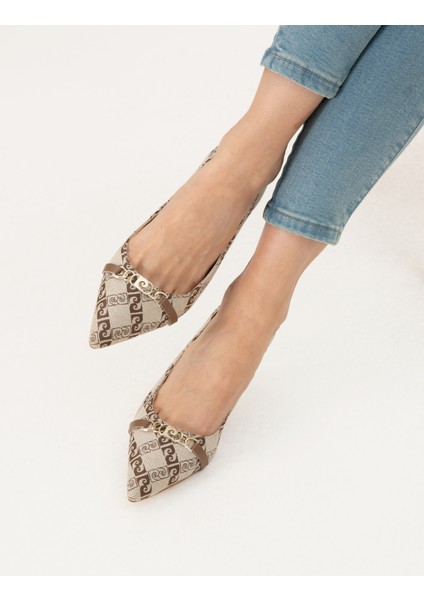 Kadın Bej Topuklu Ayakkabı 50295561-VR011