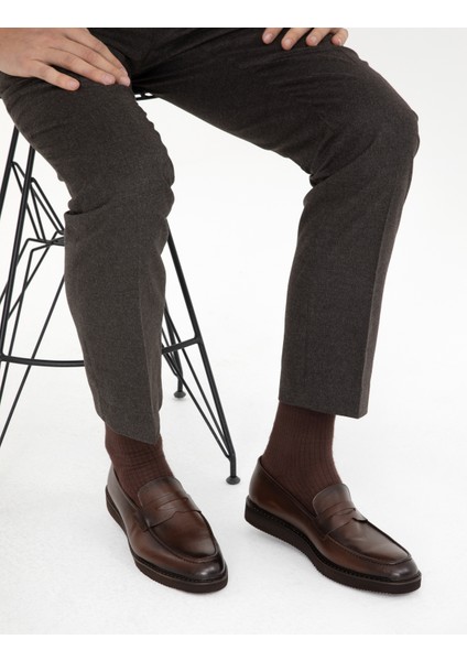 Erkek Kahverengi %100 Deri Casual Ayakkabı 50298494-VR029