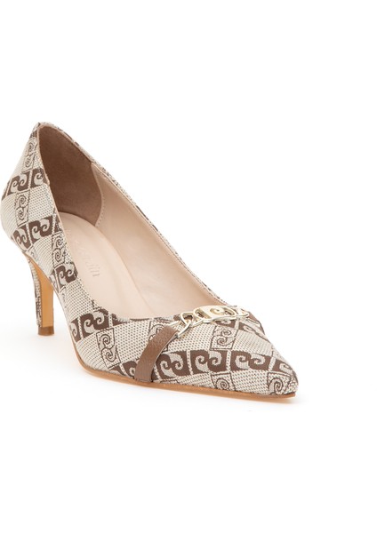 Kadın Bej Topuklu Ayakkabı 50295561-VR011 indirimleri
