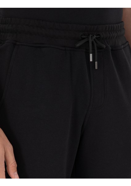 Erkek Siyah Slim Fit 3 İplik Paçası Lastikli Eşofman Altı 50299286-VR046 indirimleri