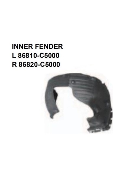 Çamurluk Davlumbazı Sorento 2015-2019 Sağ (Oem NO:86820-C5000) (Adet)