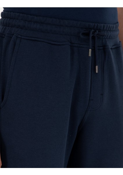 Erkek Lacivert Slim Fit 3 İplik Paçası Lastikli Eşofman Altı 50299286-VR033 indirimleri