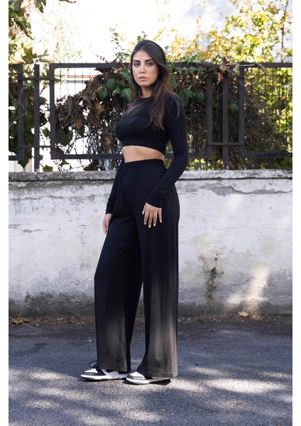 Modal Crop Pantolon Takım