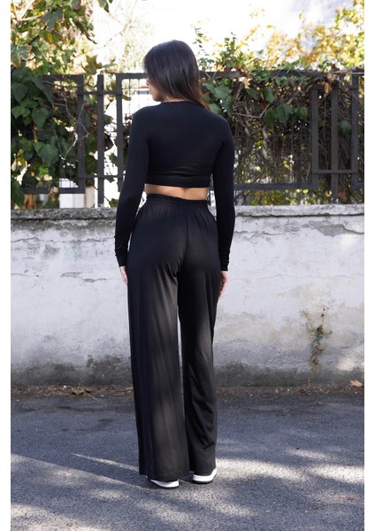 Modal Crop Pantolon Takım