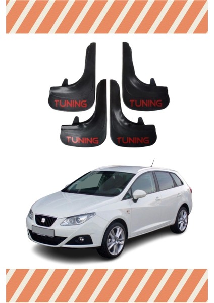 Seat Ibiza Tunıng Yazılı 4'lü Tozluk Çamurluk Paçalık