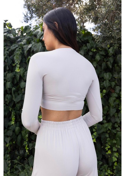 Modal Crop Pantolon Takım