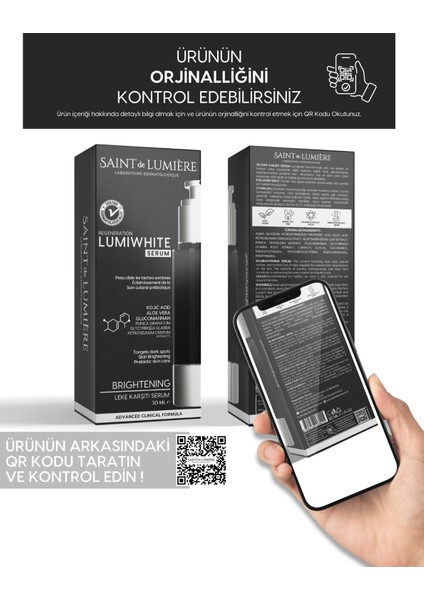 LUMIWHITE Leke Karşıtı, Cilt Tonu Eşitleyici ve Aydınlatıcı Serum 30 ml fırsatları