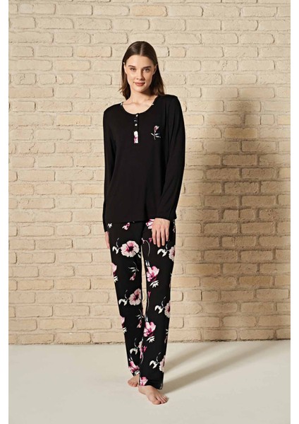 Kadın Uzun Kol Pijama Takım 1761