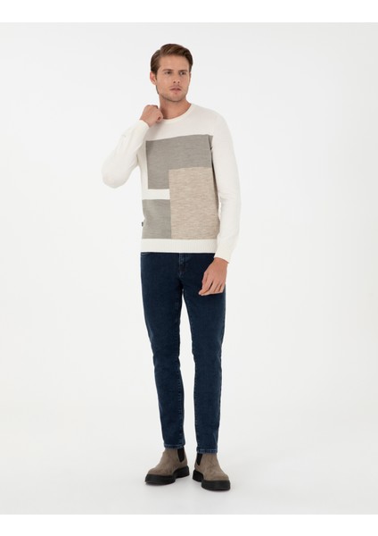 Erkek Mavi Slim Fit Jean Pantolon 50296161-Vr036