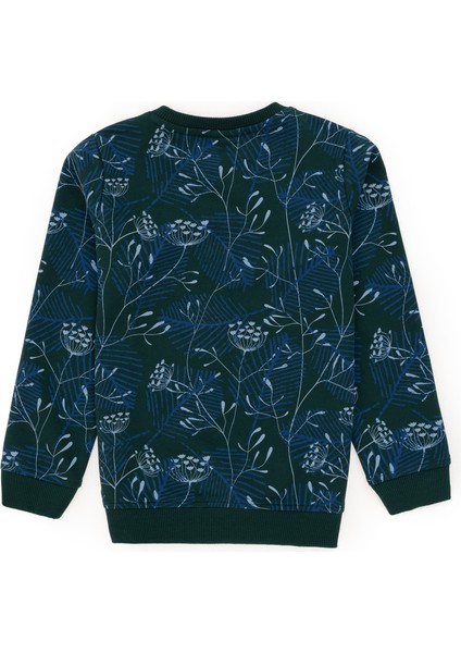 Erkek Çocuk Koyu Yeşil Sweatshirt 50290636-VR079 fiyatları