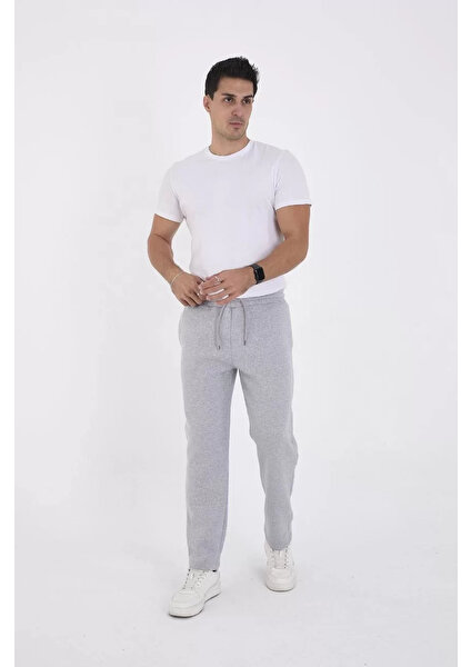 Unisex Üç Iplik Basic Eşofman Pantolon - Gri