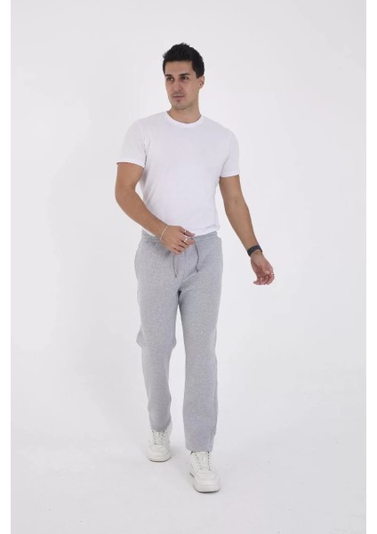 Unisex Üç Iplik Basic Eşofman Pantolon - Gri