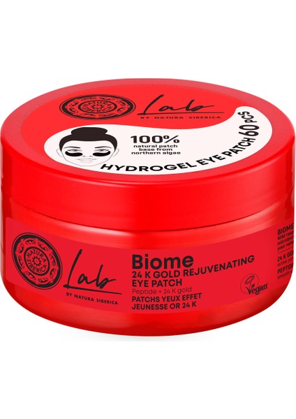 Natura Siberica Lab By Ns Biome 24K Altın Içerikli Gençleştirici Göz Altı Maskesi 60 Adet