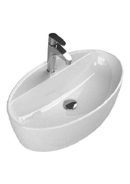 One Tezgah Üstü Lavabo 67*42 cm Batarya Delikli GTZCSTÜ1701
